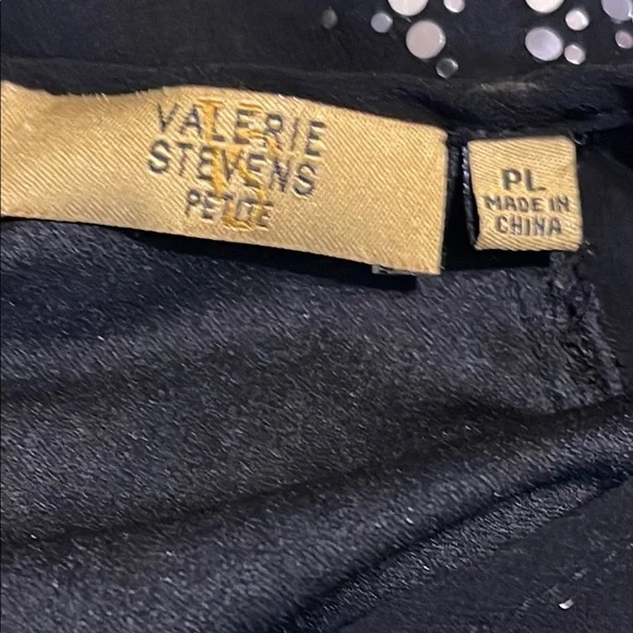Valerie Stevens Sheer Black Blouse with Silver Dots - Picture 7 of 8